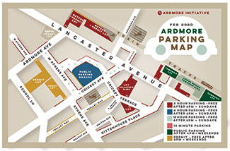 Ardmore Parking Map - Garage Open